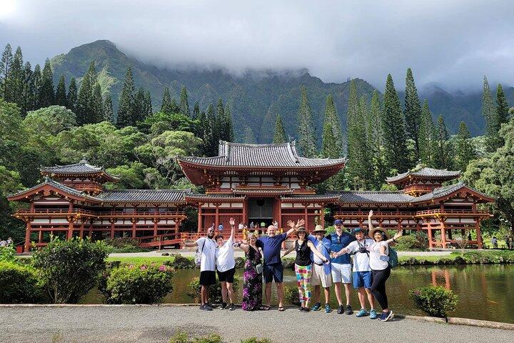 Nästa nivå Oahu Circle Island Tour Snorkel med sköldpaddor och Byodo-In