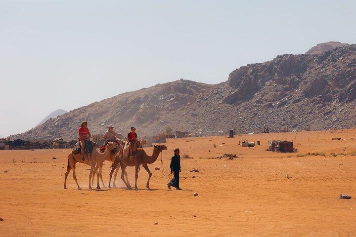 Kamelturer i Wadi Rum-öknen | Magisk beduinstjärna