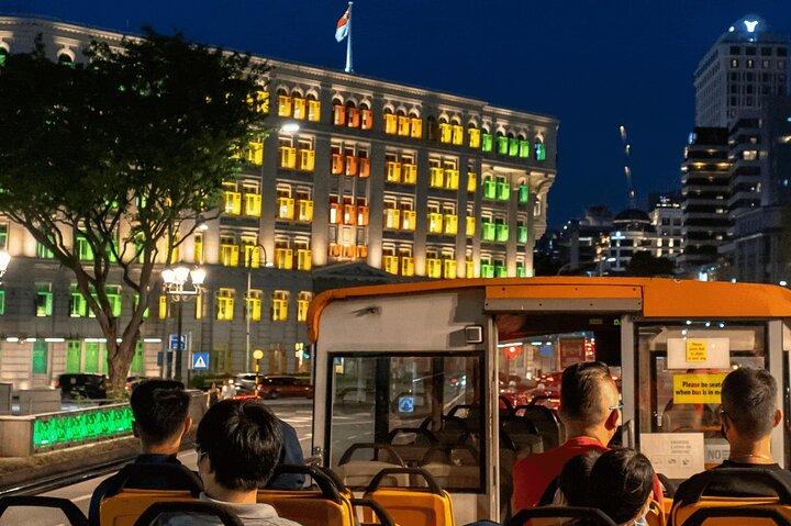 Singapur City Lights 1 Stunde Open Top Nacht Tour