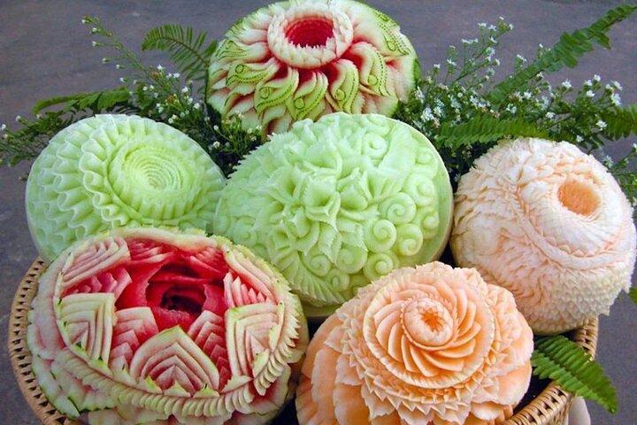Halve dag professionele Thaise fruit- en groentesnijles
