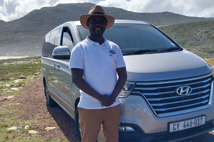 Journée complète en service de chauffeur de voiture privée au Cap