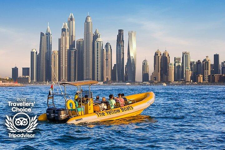 Dubai Marina guidet sightseeing højhastighedsbådstur