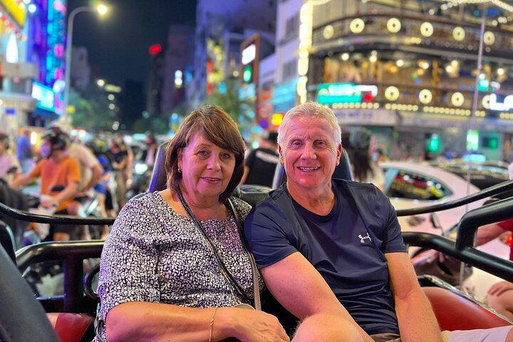 Private Jeep City Tour Saigon by Night and Skybar Drink