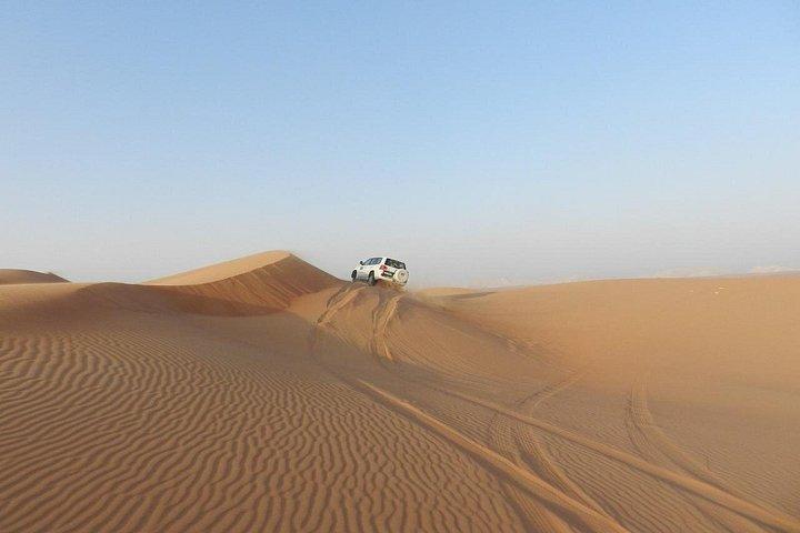 ドバイ デザート 4x4 デューン バッシング、セルフライド 30 分 ATV クワッド、キャメル ライド、ショー、ディナー