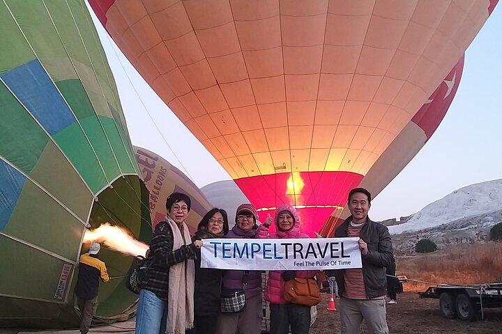 Pamukkale Heißluftballontour mit Champagner