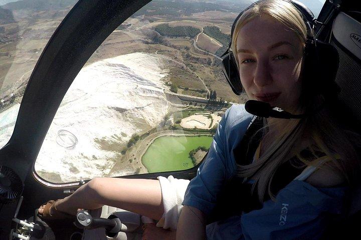 Gyrocopter over Pamukkale Travertines & Laodicea