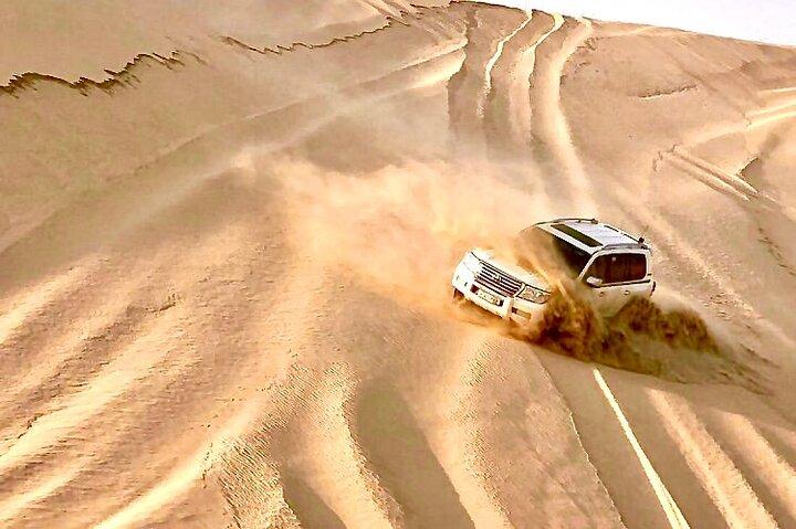 Doha Layover Desert Safari, Camel Ride, Sand Boarding, Inland Sea