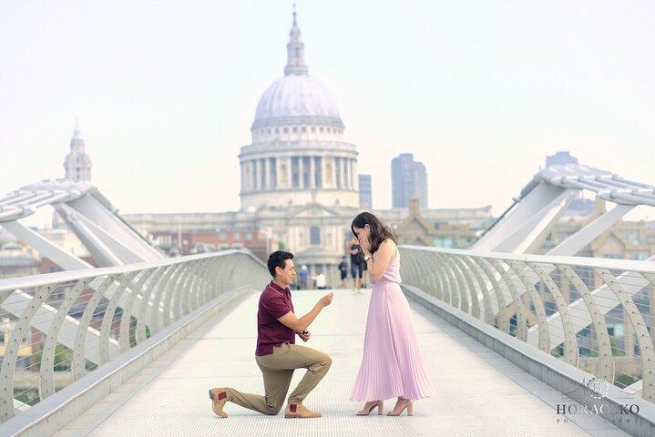 Londoner Verlobung / geheimer Heiratsantrag in der Nähe der St. Paul's Cathedral