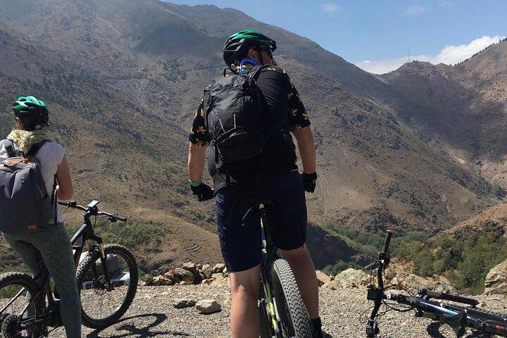 地元の昼食付きのアトラス山脈での終日電動自転車ツアー