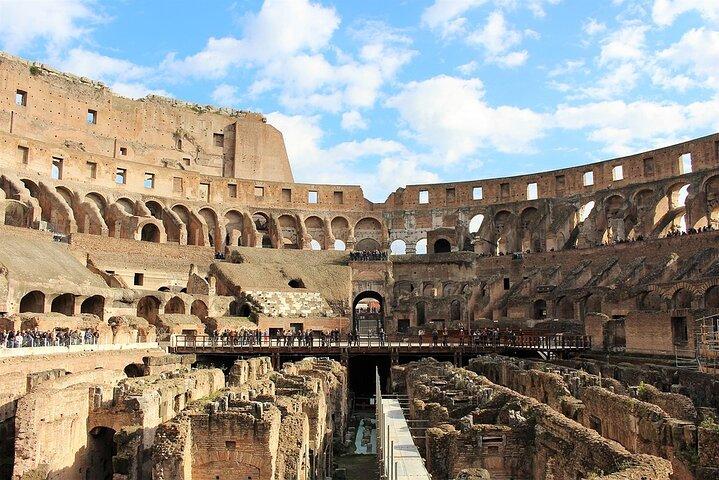 Coliseo, Foro, Palatino con audioguía y opción Arena o Autobús