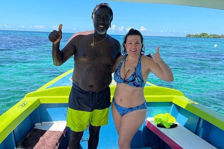 Doctors cave beach, Margaritaville,Glass bottom boat ride, and snorkeling combo