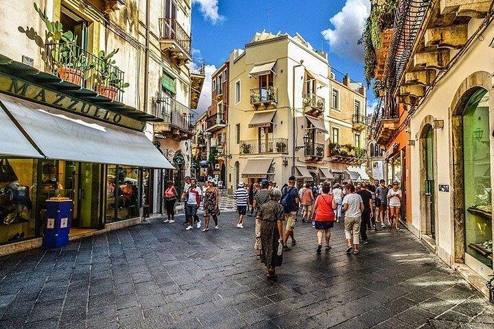 Messina Cruise Terminal : Privé Taormina + Isola Bella + Arancino