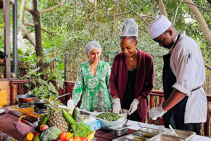 Kigali kulinarisk halvdagstur og madlavningskursus med frokost