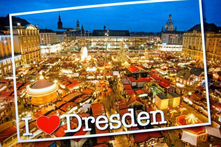 Tour privato personalizzato di un'intera giornata: mercatino di Natale di Dresda e Svizzera sassone Bastei