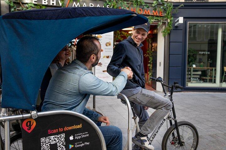 Panoramatur av de största parisiska monumenten (cykeltaxi)