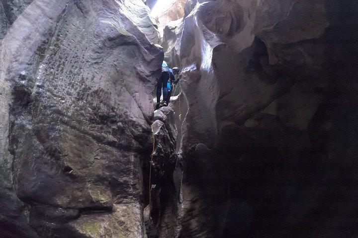 Private canyoning adventure in the Buitreras Canyon