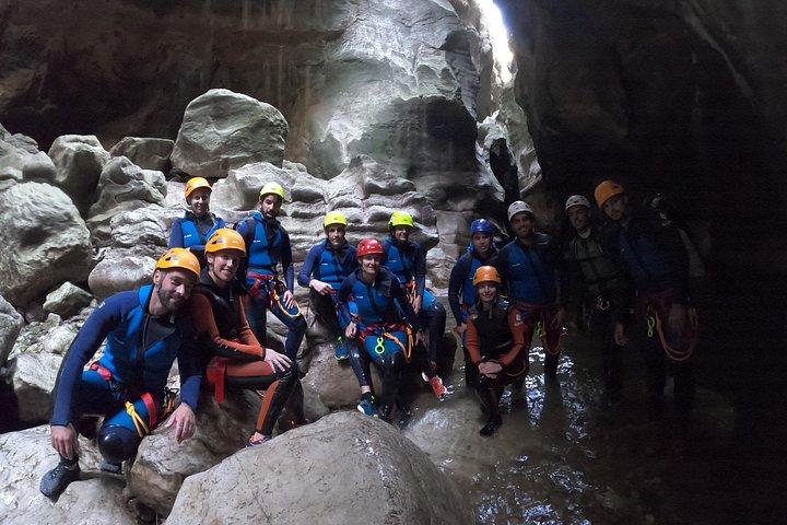 Private canyoning adventure in the Buitreras Canyon
