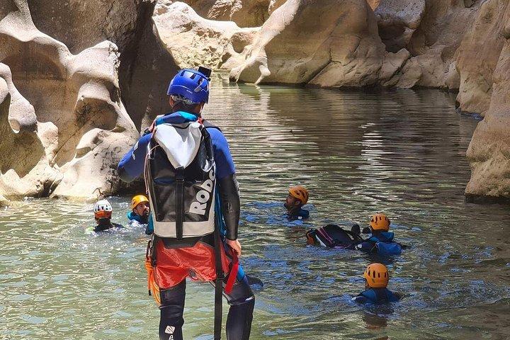 Private canyoning adventure in the Buitreras Canyon