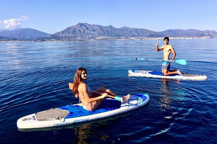 Groepsexcursie van 2 uur per catamaran in Marbella inclusief dolfijnen spotten