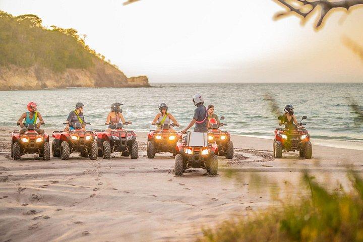 タマリンド、フラミンゴ、コンチャル、グランデからの 3 時間 ATV 人里離れたビーチ ツアー