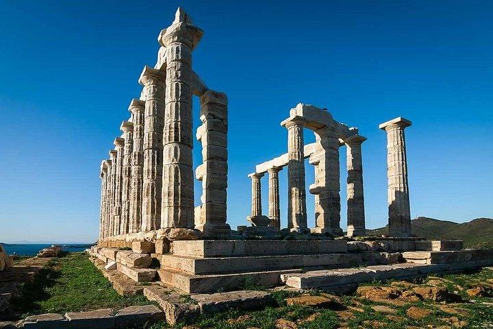 スーニオ岬、ポセイドン神殿、アテネ リビエラへのサンセット ツアー 5 時間