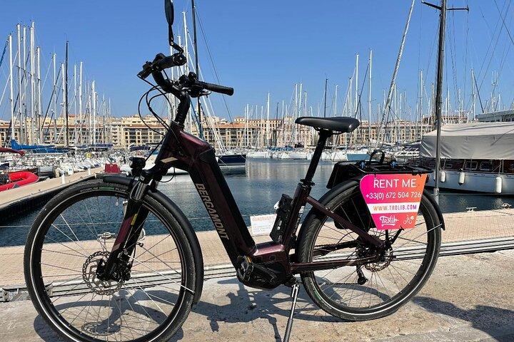 私たちの真新しいバーチャルガイド付きマルセイユでのE-Bikeレンタル!!