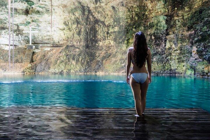 Deluxe Chichén Itzá e 2 Cenotes! Transporte de ida e volta de Cancún