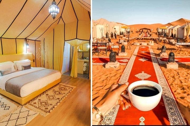 LUXURY Desert Camp: 3 Days Marrakech to Merzouga and Camel Trek