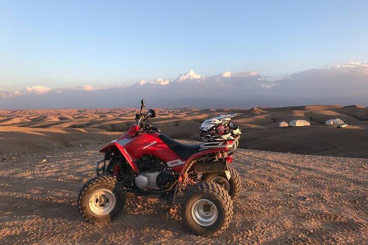Agafay Desert : Quad Bike and Camel Riding Experience