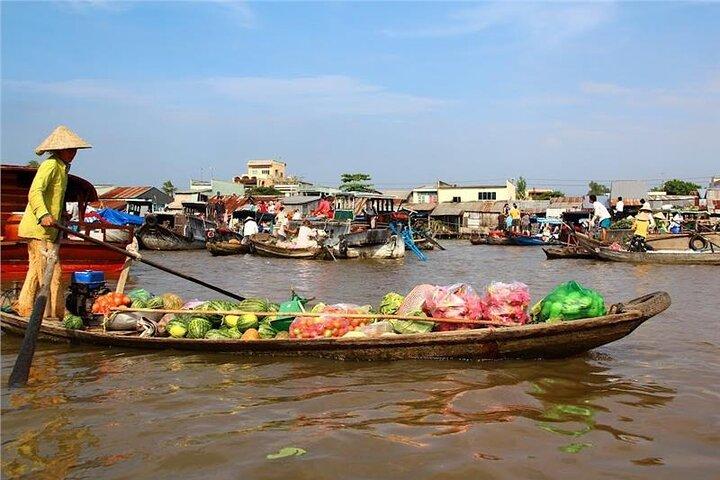 Día completo con almuerzo de barbacoa en el túnel de Cu Chi y el delta del Mekong Grupo de lujo para 10 personas