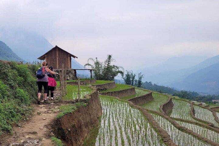 Sapa Trekking 2 dagar 1 natt transfer med sovbuss