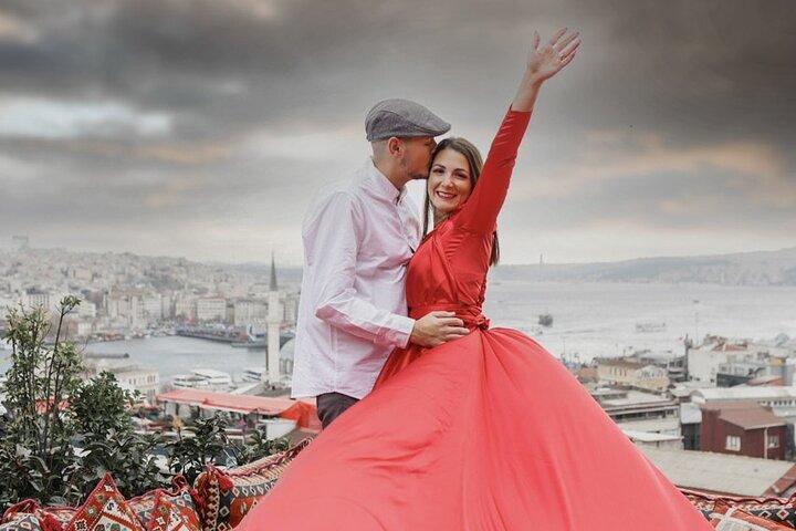 Istanbul Photo Shooting with Flying Dress