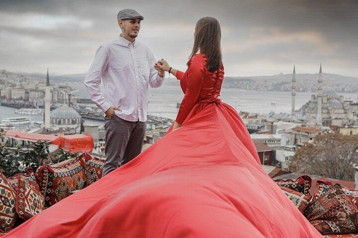 Istanbul Photo Shooting with Flying Dress