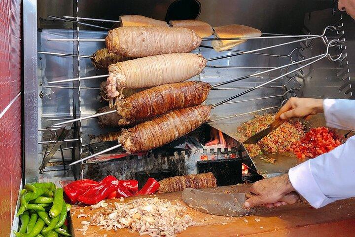 Full-Day Two Continents Food Private Guided Tour with Ferry Tickets