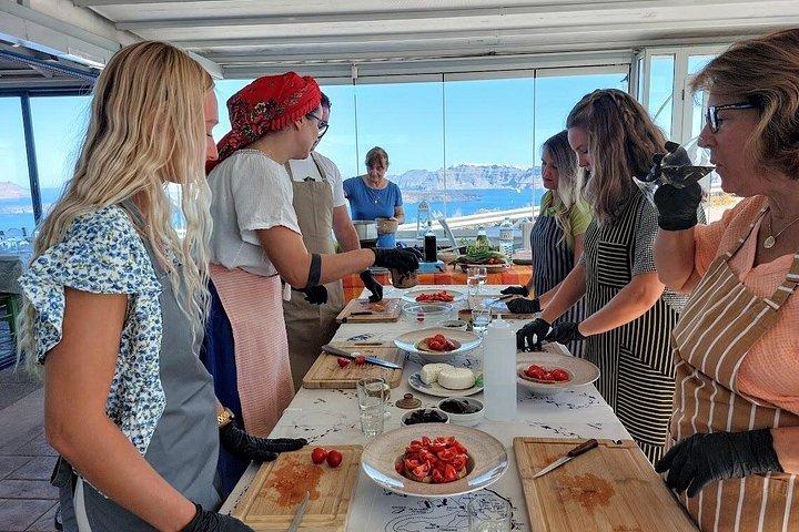 Cooking Class and Wine Tasting in Santorini