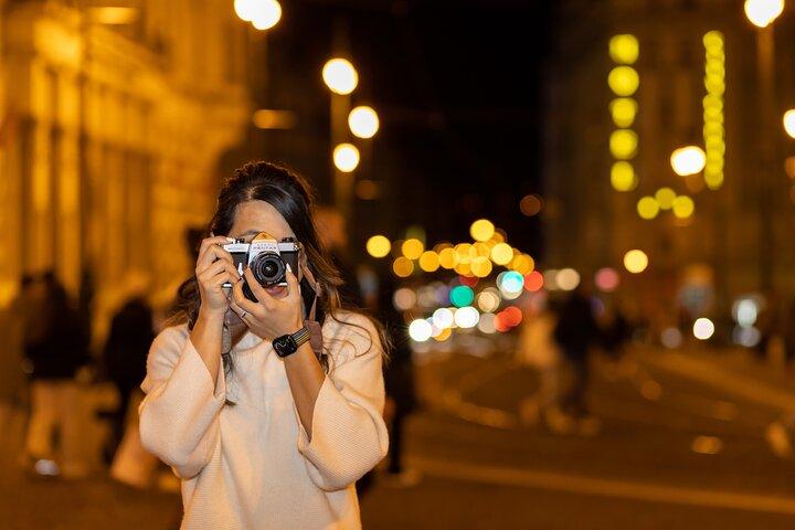 Privat nattljusfotografering i Prag