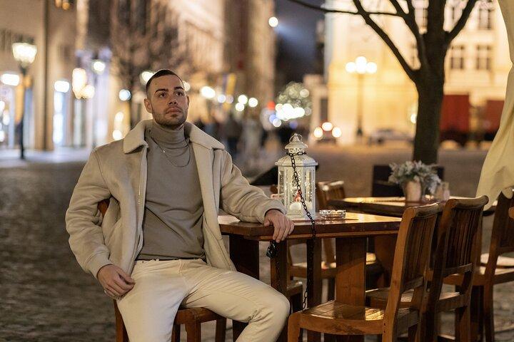 Privat nattljusfotografering i Prag