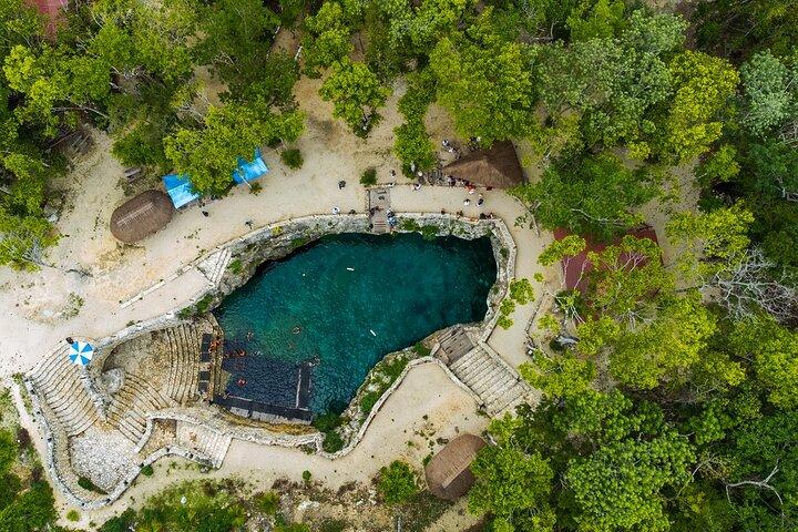 4ヶ所1日：コバとトゥルム遺跡、セノーテとプラヤ・デル・カルメン