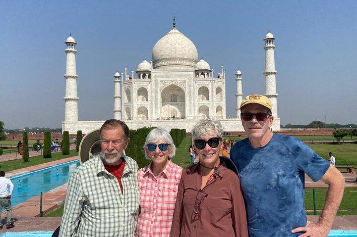 Excursion d'une journée au Taj Mahal au départ de Delhi en train ultrarapide - TOUR LE MIEUX NOTÉ