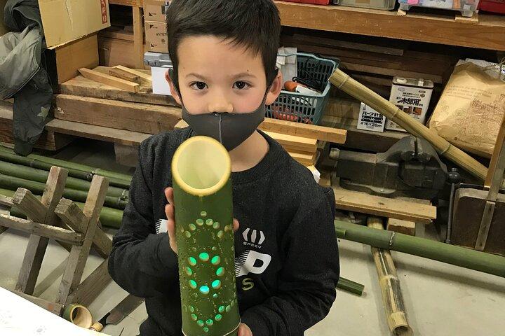 Bambus LED Lantern Making Experience i Kyoto Arashiyama