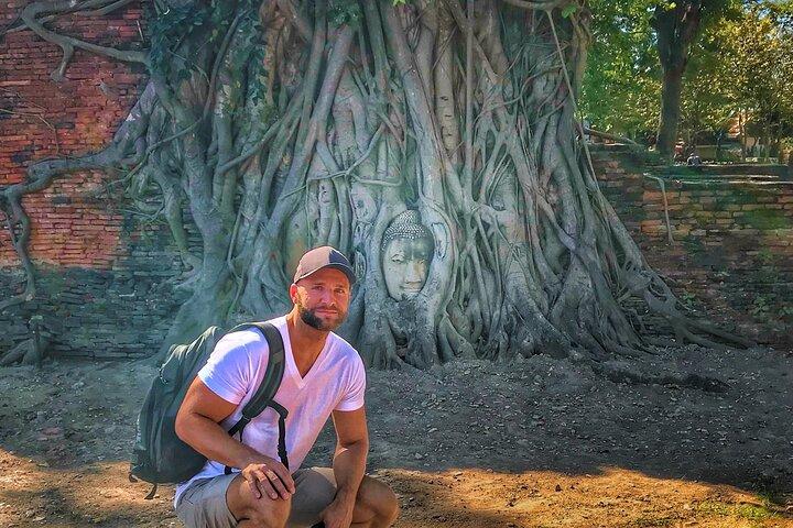 Privat Ayutthaya + SUNSET Bådtur + Lys op natten
