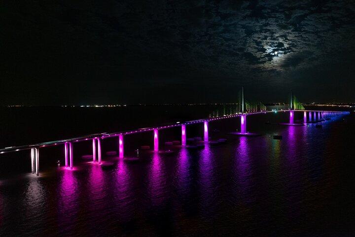 Eiland zonsondergang en Skyway Light Show - 3 uur boottocht in St. Pete