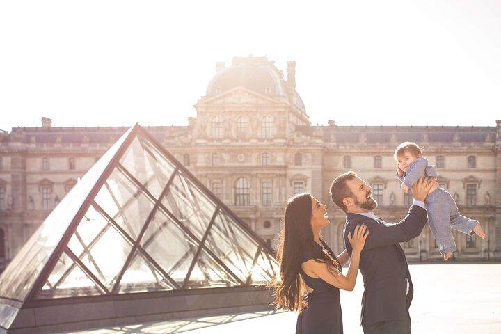 Romantische VIP-fotoshoot in Parijs met champagne en privétransfers