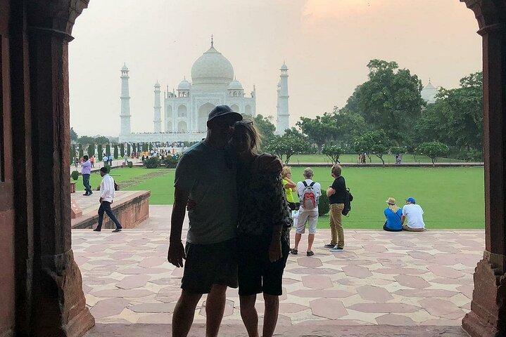 Da Jaipur: tour privato Taj Mahal, Forte di Agra e Fatehpur Sikri guidato lo stesso giorno