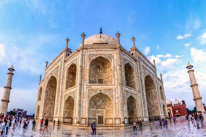 Da Jaipur: tour privato Taj Mahal, Forte di Agra e Fatehpur Sikri guidato lo stesso giorno