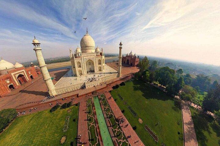 Da Jaipur: tour privato Taj Mahal, Forte di Agra e Fatehpur Sikri guidato lo stesso giorno