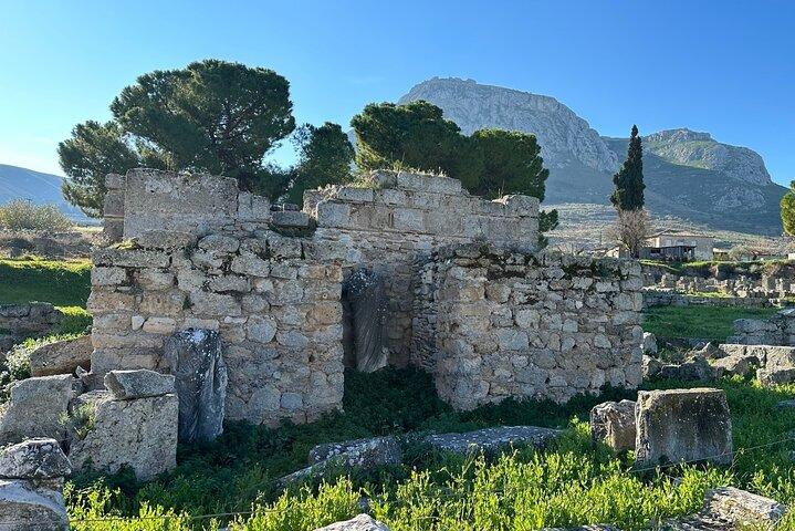 Det antikke Korinth: Akrokorinthos-kanal og madlavningskursus med olivensmagning