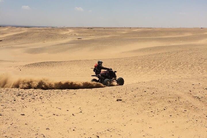 Quad Bike ATV Tours in Desert of Giza Pyramids with Egyptian Tea