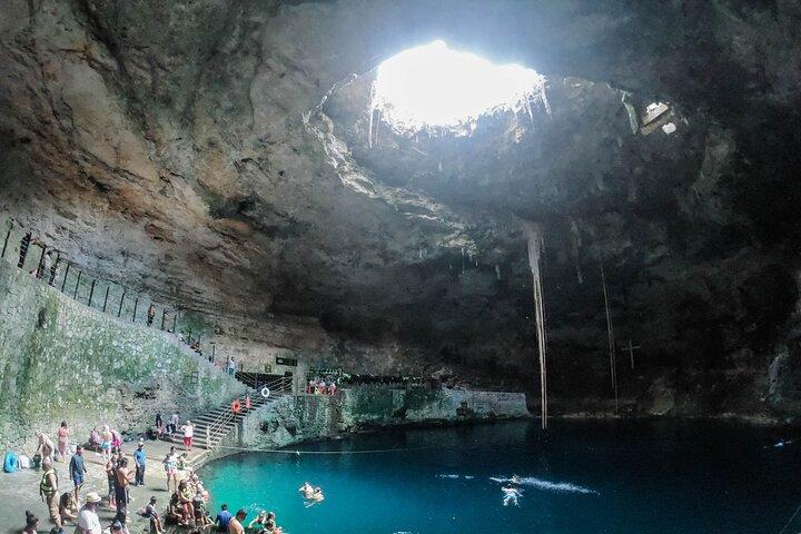 Chichen Itza Deluxe tur! Hoteller i nærheden af Ikkil & Hubiku Cenotes from Tulum City