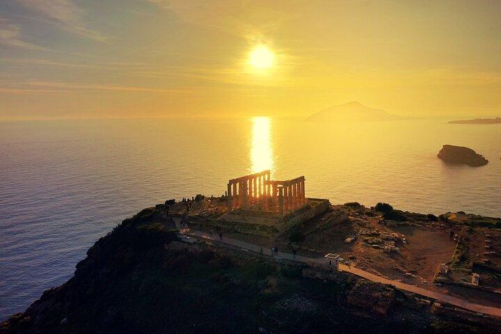 Von Athen: Halbtagestour zum Tempel von Poseidon, Kap Sounio (Athen Riviera)